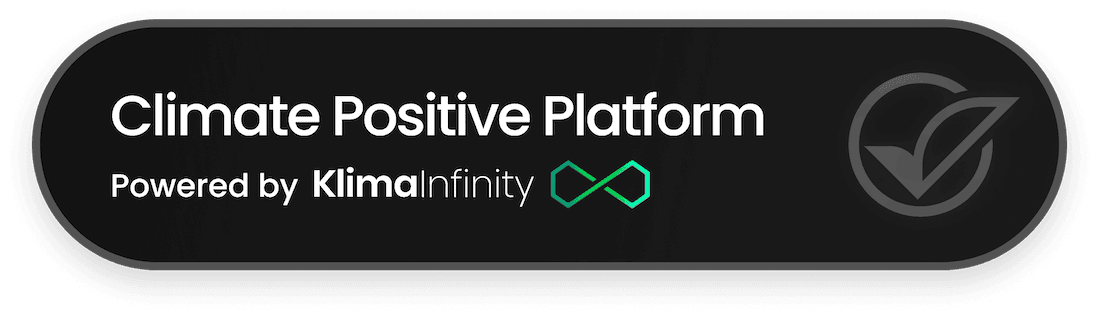 Climate Positive Platform. Powered by KlimaInfinity